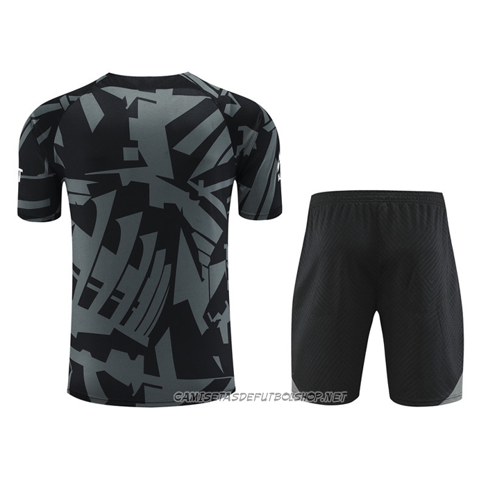Chandal del Paris Saint-Germain 22-23 Manga Corta Gris - Pantalon Corto